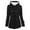Black 1, variant on EQWLJWE Womens Duffle Coat Zip up Hoodie Jackets Womens Hooded Coats and Jackets Clearance Winter Warm Zipper Coat Long Sleeve Outwear Trench Coat with Pocket