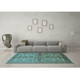 thumbnail image 3 of Ahgly Company Indoor Rectangle Oriental Light Blue Industrial Area Rugs, 7' x 10', 3 of 4