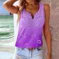 thumbnail image 6 of HOMBOM Womens Graphic Tank Top Summer Shirts Heart Print Sleeveless Comfy Purple Top for Ladies, 6 of 9