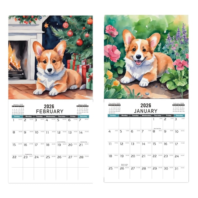 Desktop English Calendar Stylish and Practical for Office or Home