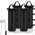 thumbnail image 1 of Bolsas de arena PEASUG para patas de toldo 4 piezas negras 6x20 cm, 1 of 7