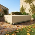 thumbnail image 2 of Aoodor Heavy Duty Outdoor Furniture Set Cover, 600D Waterproof Oxford Patio Sectional Set Cover Covers with Air Vents for for Patio General Purpose Furniture, 140"L x 88"W x 32"H, 2 of 9