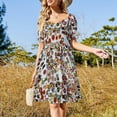thumbnail image 2 of Birds and Spirals - Snow Sleeveless Dress luxury woman party dress beach dresses dress women elegant luxury, 2 of 6