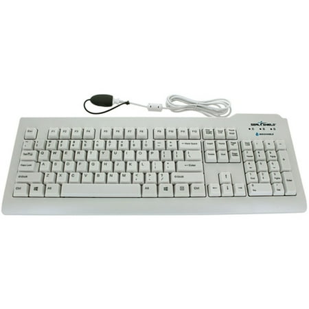 UPC: 0810491021091 | Seal Shield Silver Seal Waterproof Keyboard – SSWKSV207L white