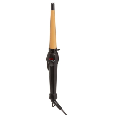 CHI Air Tourmaline Ceramic 1/2 - 1" Hair Curling Styler Wand, Onyx Black