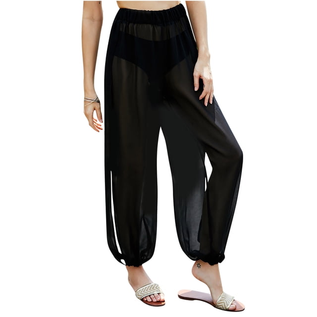 Birdeem Mode Femmes Uni Décontracté Été Ample Pantalons de Yoga pour Dames