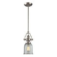 thumbnail image 1 of ElkGroup International 66771-1 Chadwick 1 Light Pendant In Satin Nickel And Halophane Glass, 1 of 2