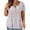 White, variant on WQJNWEQ Clearance Women Plus Size V-neck Tie-dye Print Button Short Sleeve Tops T-Shirt Blouse Womens Tops Lightning Deals of Today Prime