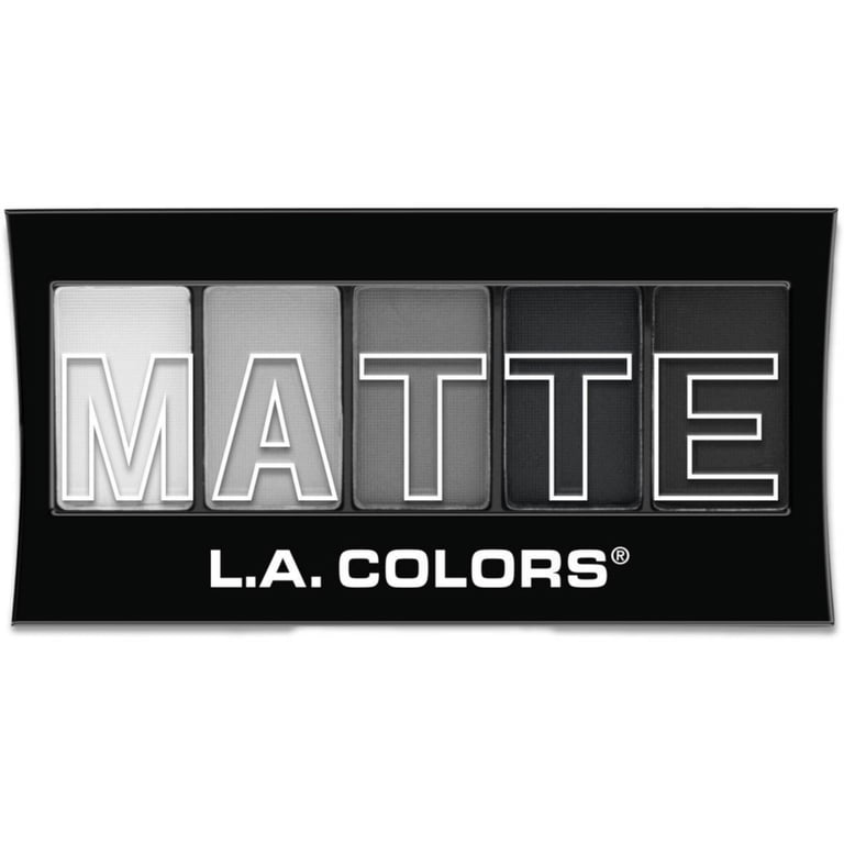 L.A. Colors Matte Eyeshadow Palette, Black Lace 3-Pack photo 1
