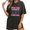 Black-5, variant on Giffimy Women's Tired Moms Book Club Coffee Moon Graphic Oversized Short Sleeve T-shirt Reader Washed Tee