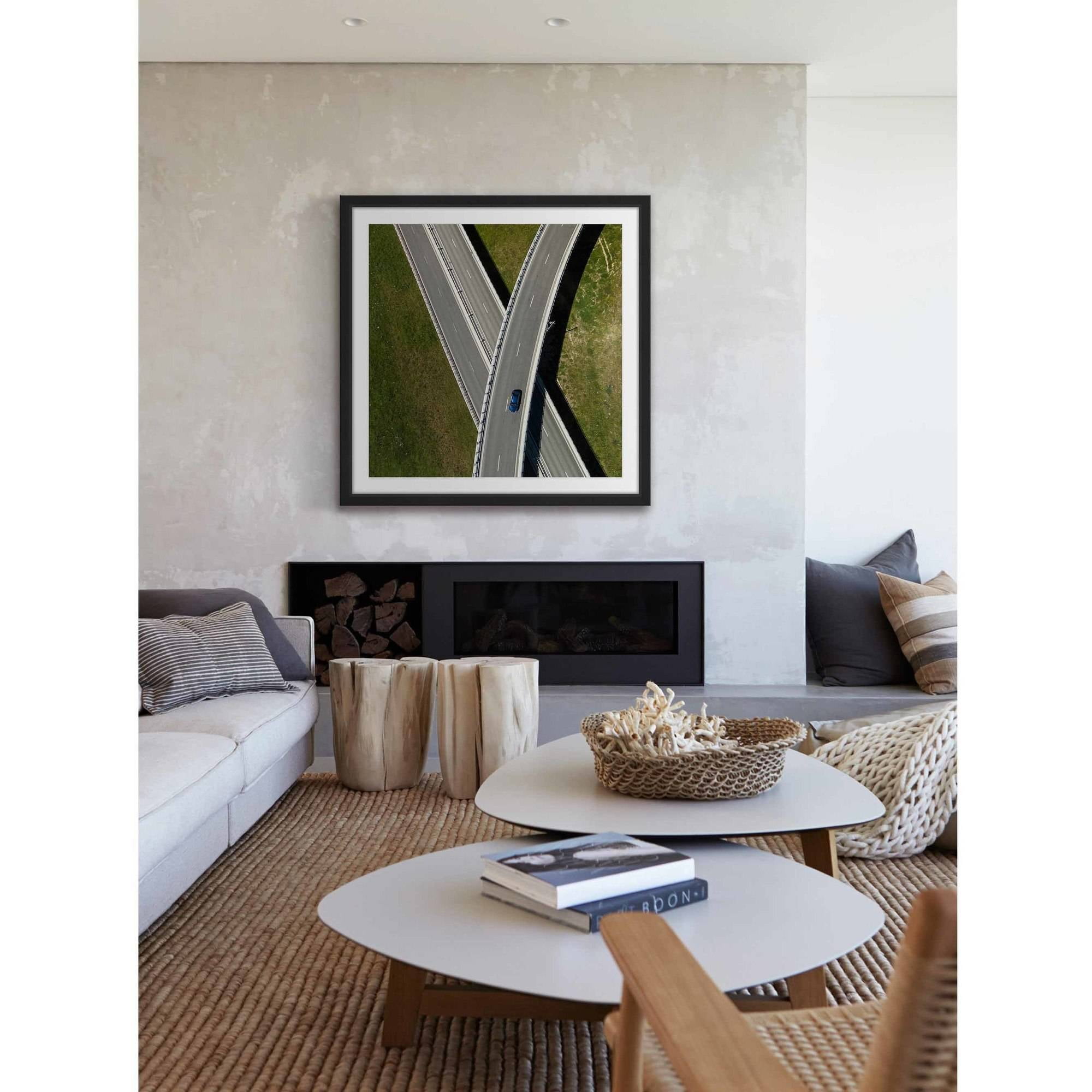 Marmont Hill "Criss Cross" by Karolis Janulis Framed Painting Print