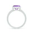 thumbnail image 2 of ANGARA Natural 2.2 Ct. Amethyst Solitaire Ring in 14K White Gold for Women (Ring Size: 11.5), 2 of 9