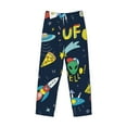 thumbnail image 4 of Goofa Funny Spaceships Printed Soft Pajama Pants for Men, Wide Leg Comfy Casual Lounge Yoga Pants-Medium, 4 of 9