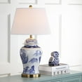 thumbnail image 6 of SAFAVIEH Shanghai 30 in. Gold Table Lamp with Off-White Cotton Shade, Set of 2, 6 of 9