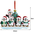thumbnail image 2 of Árbol De Navidad Personalizado Pingüino Familia Adorno Diy Madera Manuscrita Decoración Colgantes Para Regalo De Navidad Yuarrent HA040828-06, 2 of 6