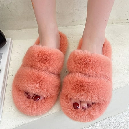 

Summer Last Clearance HIMIWAY Indulge Your Feet In Luxury Quirky and Fun Indoor Footwear Orange 37