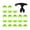 Green, variant on 21pack Durability Polymer Golf Cleats Wet Weather Golf Cleats Stable Golfs Shoe Spikes for Outdoor Activity