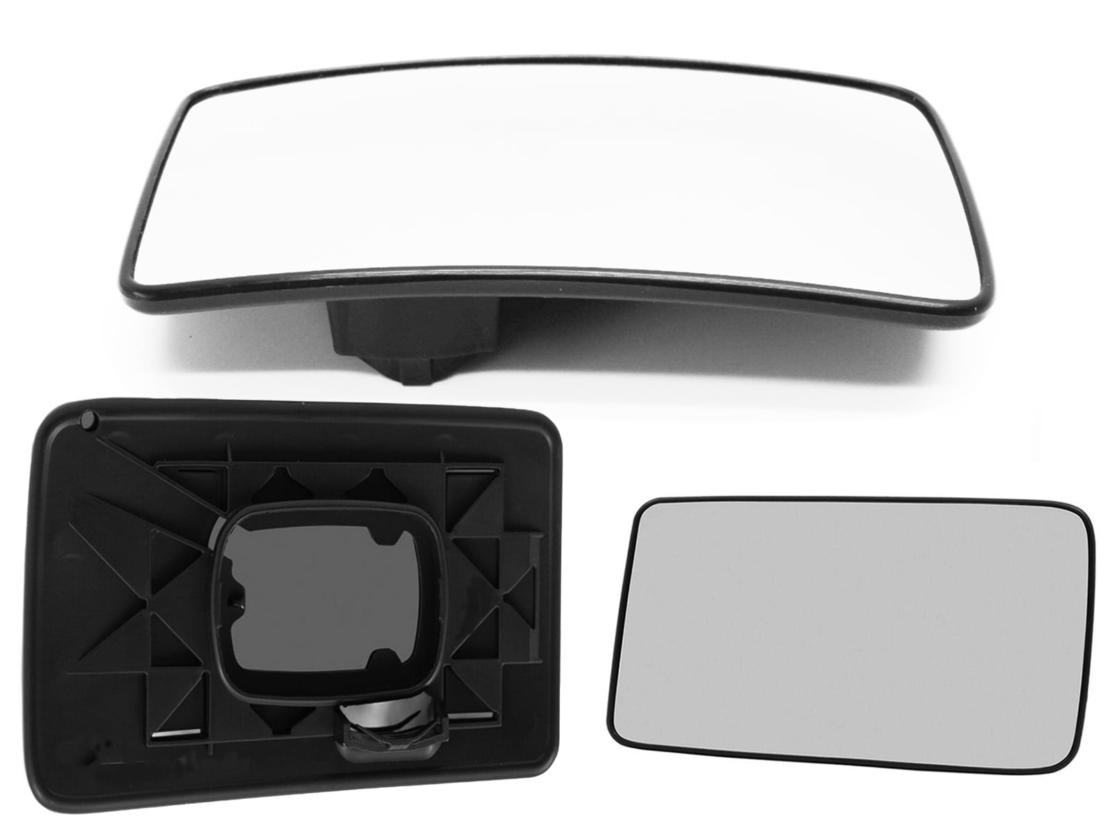 APA Replacement Towing Mirror Glass Lower Convex NonHeated with Base
