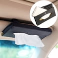 thumbnail image 2 of Abastado Caja de pañuelos para visera solar para automóvil, Clip para servilletas, Clip Negro, Soporte para Caja de pañuelos para Asiento Trasero de Cuero en U para automóvil, 2 of 8