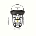 thumbnail image 4 of 2Pcs Solar Camping Lights, Tungsten Filament Ambient Lights, Portable Wall-Mounted Decorative Lanterns, Waterproof Solar Garden Lights for Courtyard, Indoor Corridor, Camping & Outdoor Decor, 4 of 12