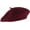 Burgundy, variant on Blend Beret for Men and Women in Plain Colours