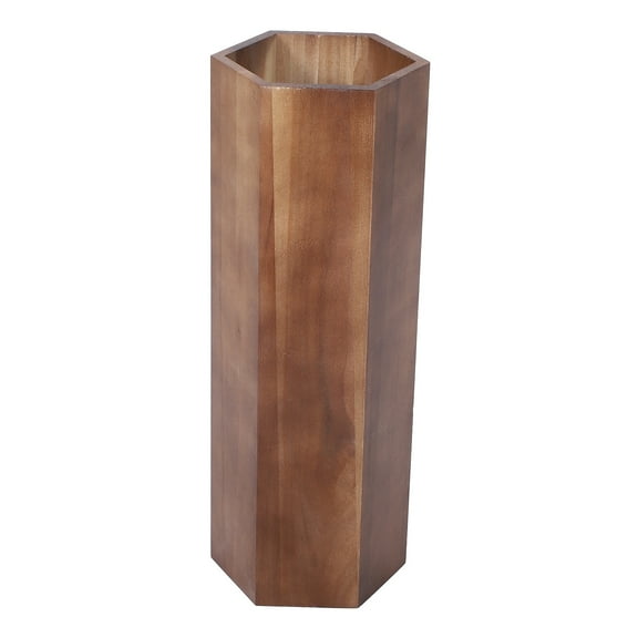 Topbathy Decorative Wood Umbrella Holder Bucket for Outdoor Indoor Use with Strong Durability