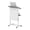 White, variant on Haooyeah Rolling Podium Stand, Height Adjustable Mobile Desk with Storage Shelf, Cup Holder & Microphone Hole, Lightweight for Office & Classroom