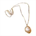 thumbnail image 1 of Collar de Perlas Irregulares, Collar Ligero, Accesorios de Nicho de Lujo, Collar Irregular de Alta Gama, Color Dorado, 1 of 6