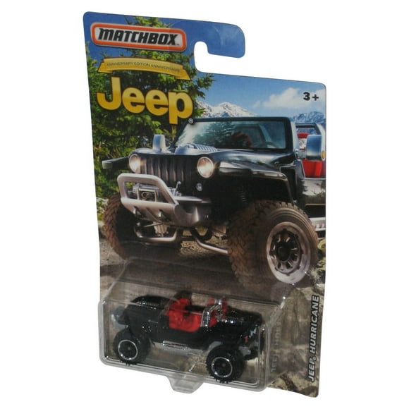 Matchbox Anniversary Edition (2015) Black Jeep Hurricane Toy Car
