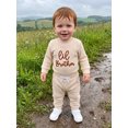 thumbnail image 5 of Cenuakty Fall Outfit Long Sleeve Letter Embroidery Romper Drawstring Pants, 5 of 9