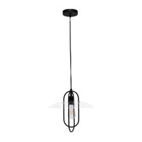 Lalia Home Iron 1 Light Elongated Pendant in Black