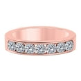 thumbnail image 2 of Aonejewelry 1 Ct. Ctw Channel Setting Diamond Wedding Band In 14K Solid Rose Gold, 2 of 4