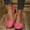 Pink PK39, variant on WIZUTIZ Wedge Sandals for Women Comfortable Sandals for Women Comfort Work Elastic Beach Sandals Pull-On Peak Toe Shoes Mid Heel (2"-3") Wide Solid Sandals Travel Clearance Items Silver