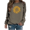 thumbnail image 2 of Patlollav Pntutb Women Long Sleeve Shirts,Ladies Sweatshirt Loose Tunic Tops, 2 of 7