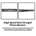thumbnail image 6 of waltyotur High Speed Steel Adjustable Blade Reamer, Adjustable Hand Reamers 23-26mm(0.91-1.02 inch), High Speed Steel Straight Flutes Square End Reamer, 6 of 6