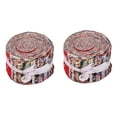 thumbnail image 1 of 2X Tiras de Tela Rollo de Gelatina Paquetes de Tela Tiras de Tela para Acolchar Enrollar Flores Precortadas Patchwork con Patrones Surtidos, 1 of 5