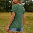 thumbnail image 6 of CHUMUD Womens Lace Tops Short Sleeve Crew Neck Loose Fitted Casual Tee Mesh Clothes Trendy Work Cute Outfits, 6 of 8