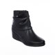 thumbnail image 1 of Botines Plataforma Casuales Tipo Piel Negro Mujer Casual negro 25 Incógnita 032D1A, 1 of 5