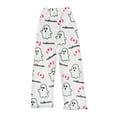 thumbnail image 2 of Trgacdwlo Halloween Fleece Pajama Pants Women Funny Pumpkin Flannel Pj Bottoms Women Fall Winter Thermal Lounge Pants for Women, 2 of 4