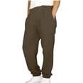thumbnail image 3 of HVOBTTY Toddler's Jogger Pants Solid Textured Elastic Waist with Side Pockets Casual Active Wear, 3 of 5