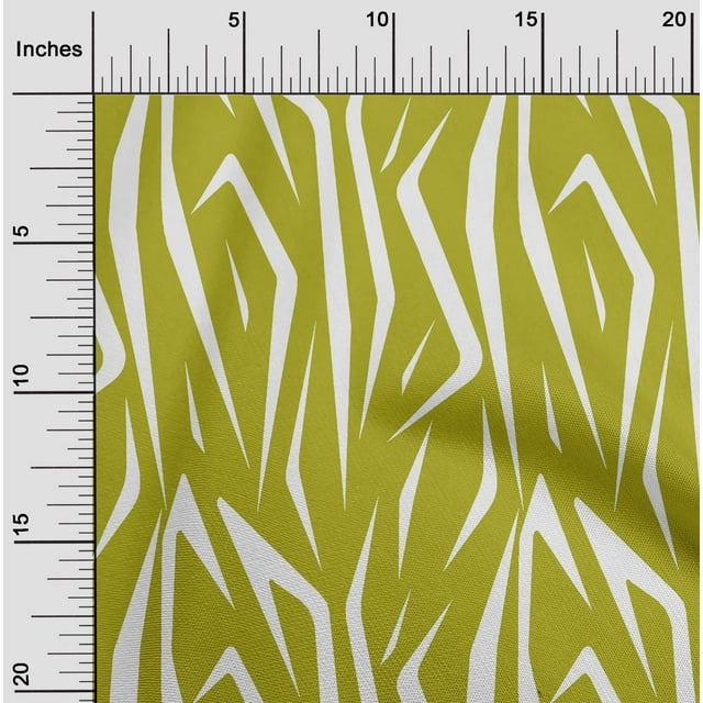 oneOone Polyester Lycra Lime Green Fabric Skins Animal Craft Projects Decor Fabric Printed By The Yard 56 Inch Wide