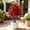 Red, variant on TOUMENY Artificial Dandelions Ball Topiary Tree, 18.1in Yellow Plastic Faux with Ground Stake, Lifelike Fake Ball for Garden Decor Outdoor Porch Balcony, Yellow