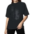thumbnail image 2 of Grunge Spirit Haunting Face Art Women's T-shirt, 2 of 3