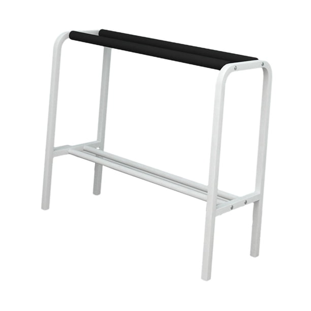Estante para raquetas de bádminton Duradero Fácil de instalar Organizador práctico Blanco