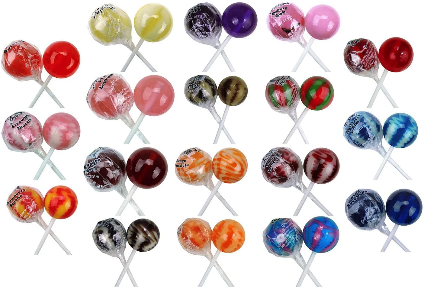 Original Gourmet Lollipops, Original and Cream Swirl Medley, 60 Count