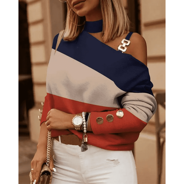 Women s Sexy Loose Blusas Descubiertas De Los Hombros Blouses Or Tops For Woman Chemisier Femme Women Tops One Shoulder Top