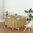 thumbnail image 4 of (12 Pack) Gold Premium Round Heavy-Duty Plastic Table Covers (Reusable), 4 of 6