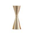 thumbnail image 1 of Dispositivo de medición de vino de acero inoxidable, vaso medidor de 100 ml con forma de cono y anillo dorado, con escala, 1 of 4