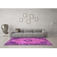 thumbnail image 3 of Ahgly Company Indoor Rectangle Medallion Purple Traditional Area Rugs, 5' x 7', 3 of 4