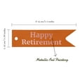 thumbnail image 5 of Inkdotpot Rose Gold Foil Paper Hang Tags Happy Retirement Favor Tags 100 Pieces, 5 of 6